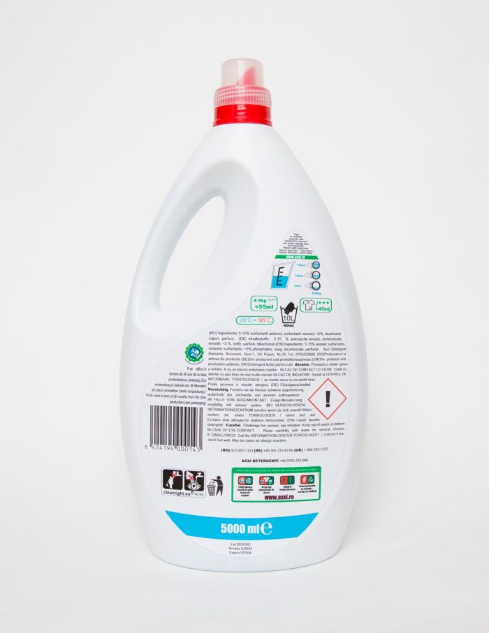 DETERGENT RUFE, iBRITE, COMPLETE, BICARBONAT FORMULA, 100 spalari, 5 L - imagine 2